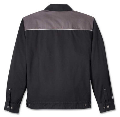 Harley-Davidson® Men's #1 Logo Casual Work Cotton Jacket - Black