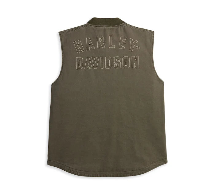 Harley-Davidson Men's Casual Green Vest