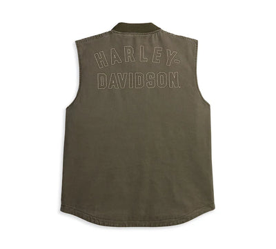 Harley-Davidson Men's Casual Green Vest