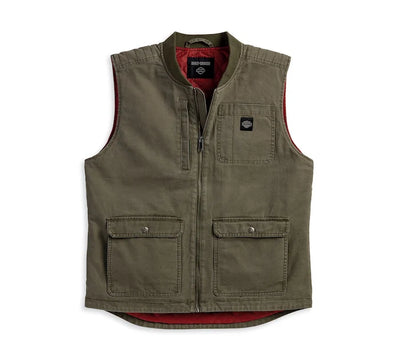 Harley-Davidson Men's Casual Green Vest