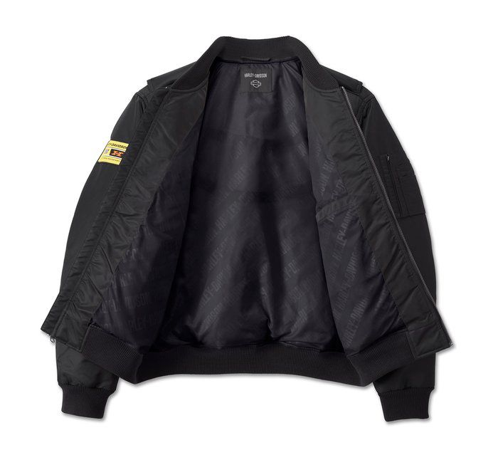 Men's At the Crank Bomber Jacket - Harley Black