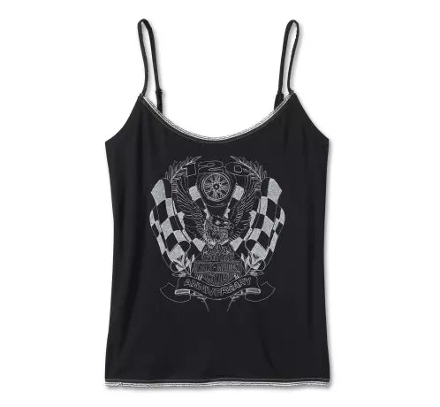 Harley-Davidson women´s Tank Top 120th Anniversary Eagle Flags black