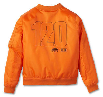 Harley-Davidson® Women's 120th Anniversary Bomber Jacket - Orange