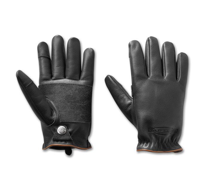 H -D Rancher Glove - Harley Black