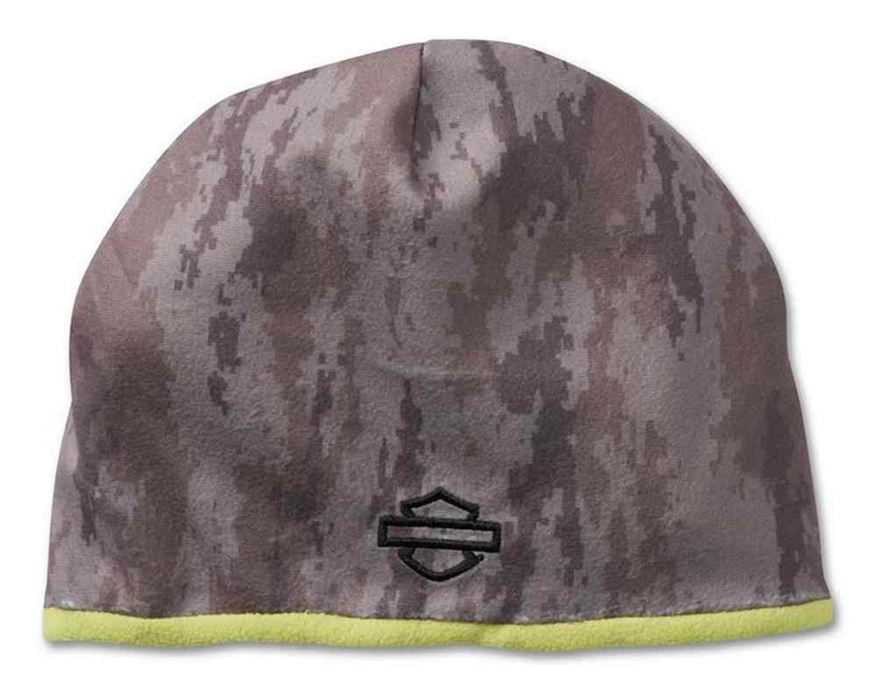 Harley-Davidson® Men's Reversible Camo Beanie Cap - Lime/Gray
