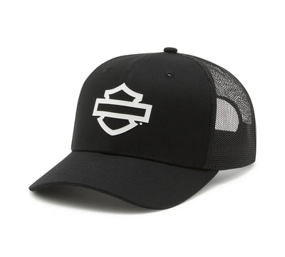 Logo Switchback Trucker Cap Black