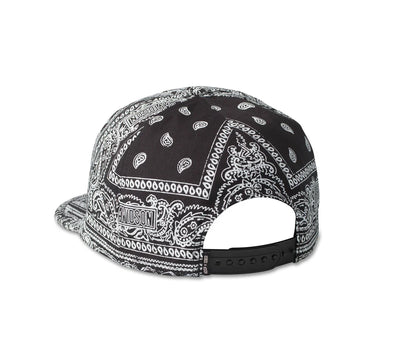Bandana Low Profile Snapback Cap - Black Beauty