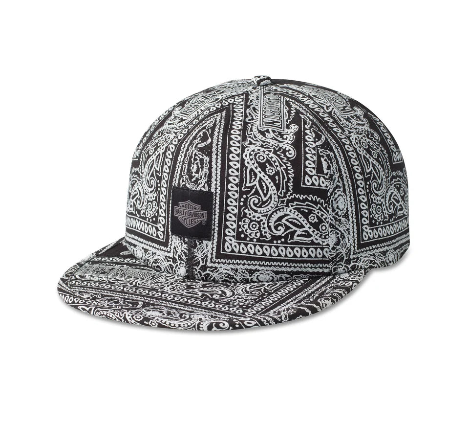Bandana Low Profile Snapback Cap - Black Beauty