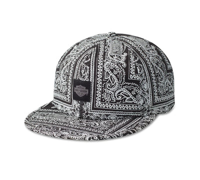 Bandana Low Profile Snapback Cap - Black Beauty
