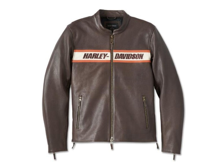 Men leather jacket "Victory Lane II"