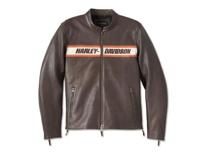 Men leather jacket "Victory Lane II"