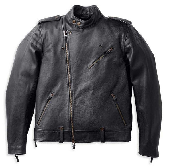 Harley-Davidson® Men's Big Sur Midweight Leather Jacket, Black