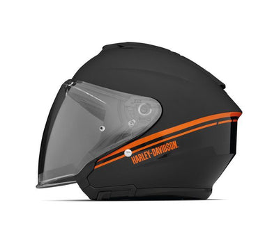 Maywood II Sun Shield H33 3/4 Helmet - Gloss Black/Matte Black