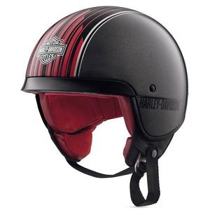 Knab B09 5/8 Helmet GLOSS SILVER/RED
