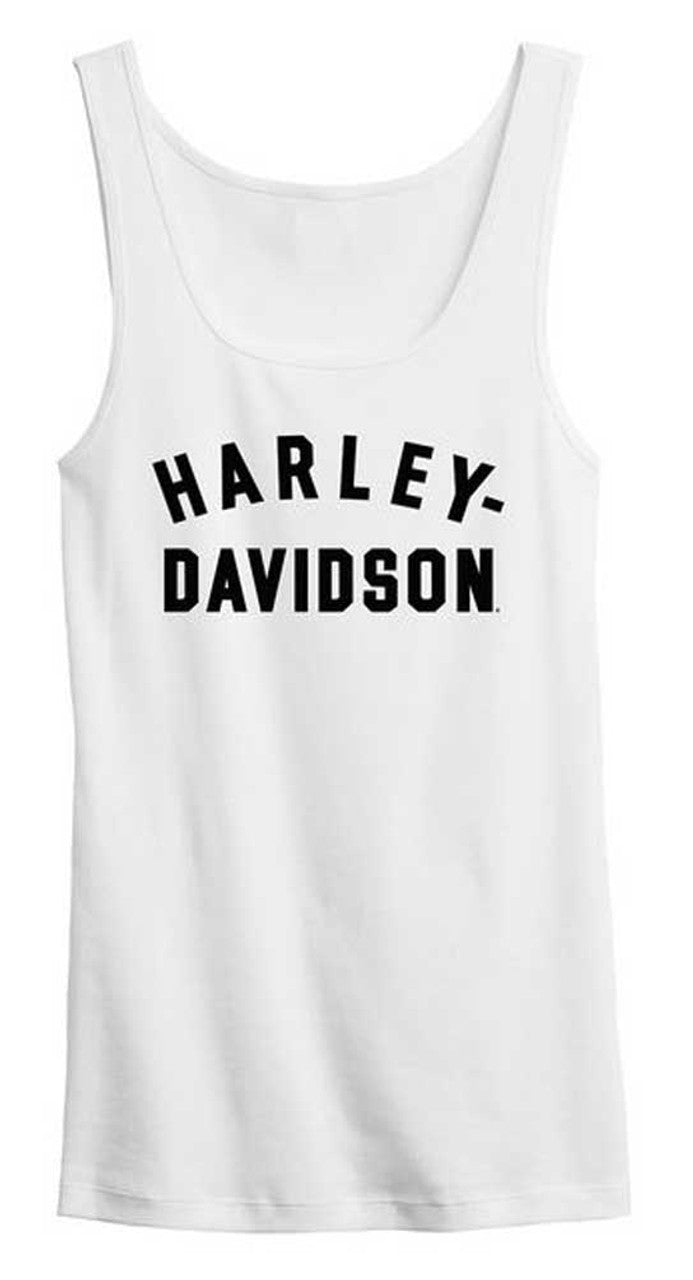 Harley-Davidson® Women's Ultra Classic Racer Font Tank Top - White