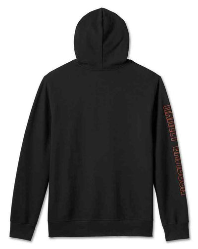 Harley-Davidson® Men's Bar & Shield Pullover Fleece Hoodie - Black