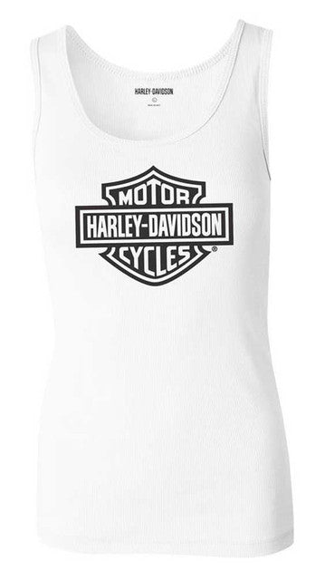 Harley-Davidson® Women's Ultra Classic B&S Sleeveless Tank Top, White