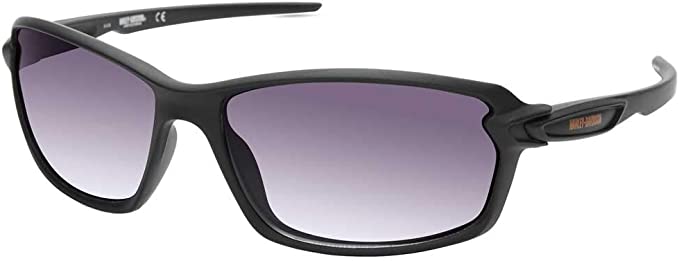 Men's Modern Rectangular Sunglasses, Black