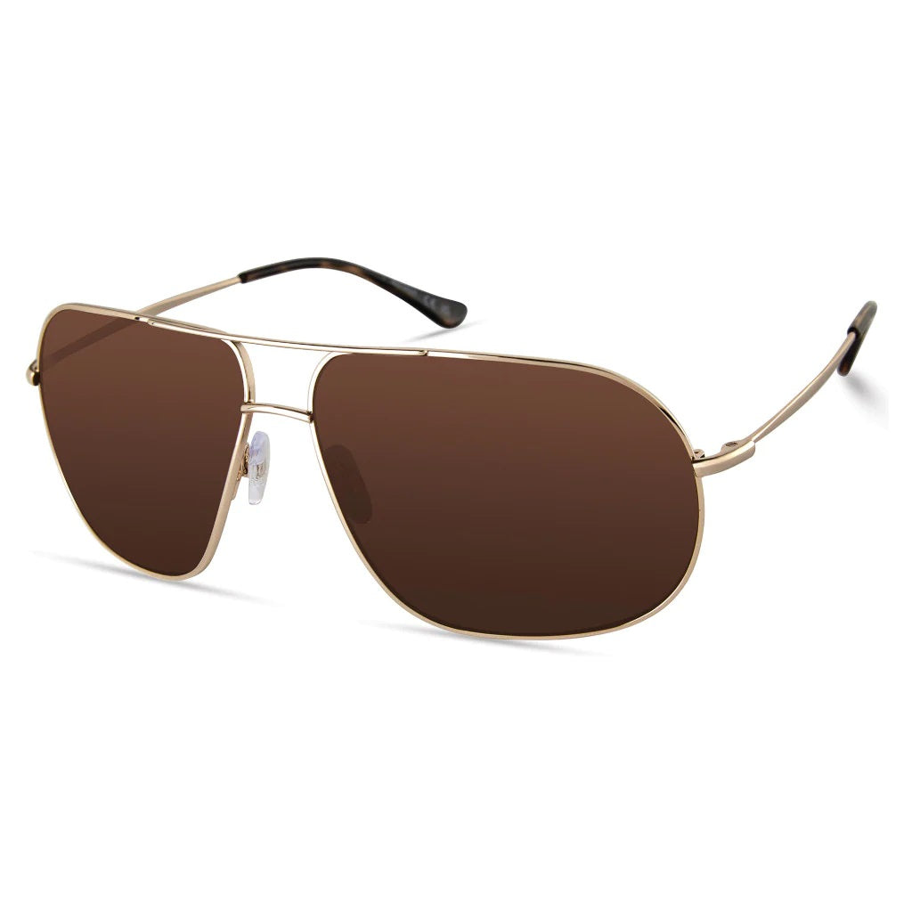 Men's Collection Sunglasses metal aviator frame - Rose Brown