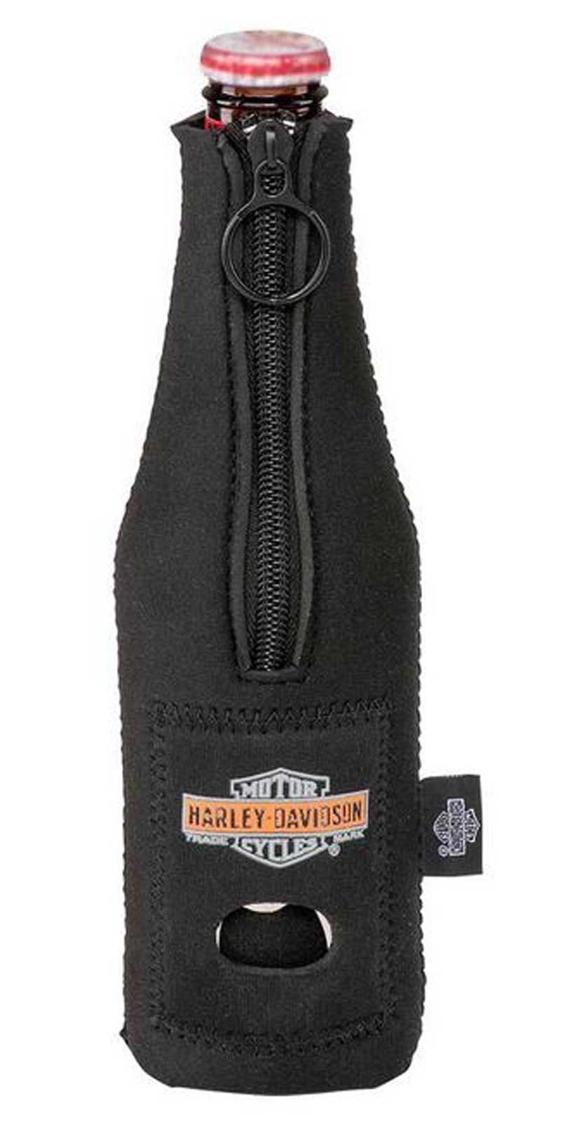 Pre-Luxe Neoprene Zippered Bottle Wrap w/ Bottle Opener HDX-98529