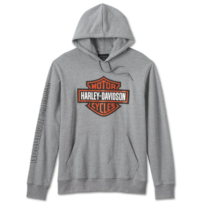 Harley-Davidson Men's Bar & Shield Hoodie Grey