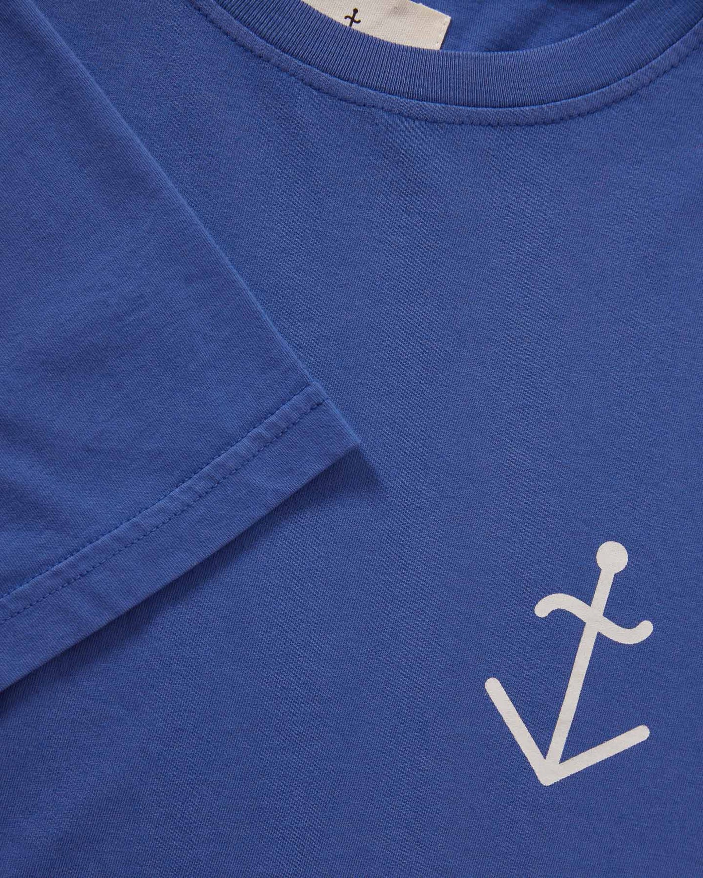 DANTAS Blue Ecru Logo T-Shirt