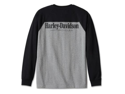 Men's Darting Henley Colorblocked Black