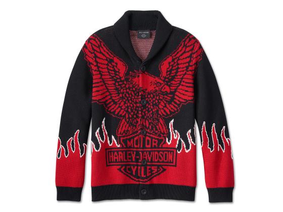 HARLEY-DAVIDSON® MEN'S EAGLE CARDIGAN