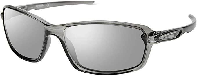 Men's Modern Rectangular Sunglasses- GLOSSY BLACK