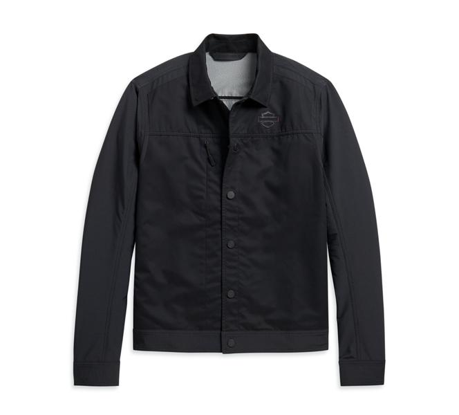 Men's Zipper Pocket Stretch Jacket - Slim Fit